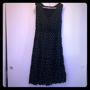 Black polka dot dress